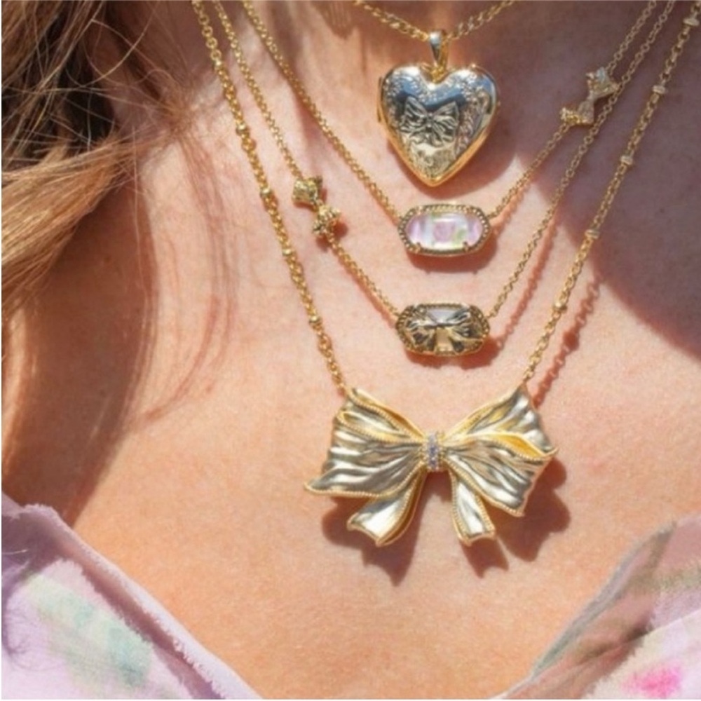 LOVESHACKFANCY Kendra Scott Statement Bow 🎀 Necklace Founder Favorite